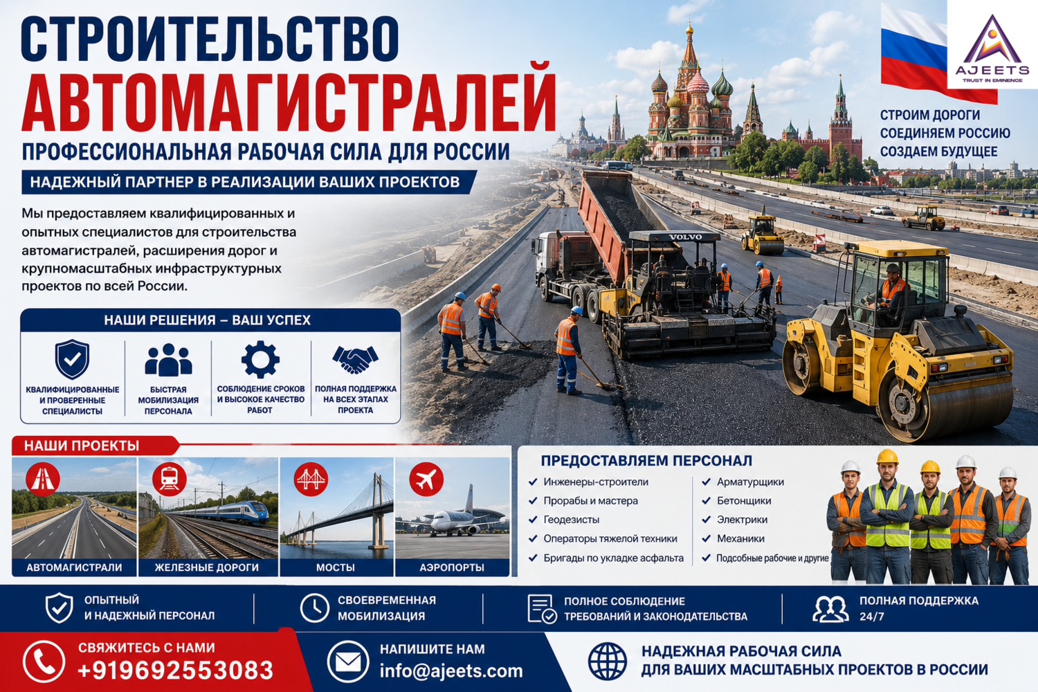 Кадровое обеспечение строительства автомобильных дорог в России