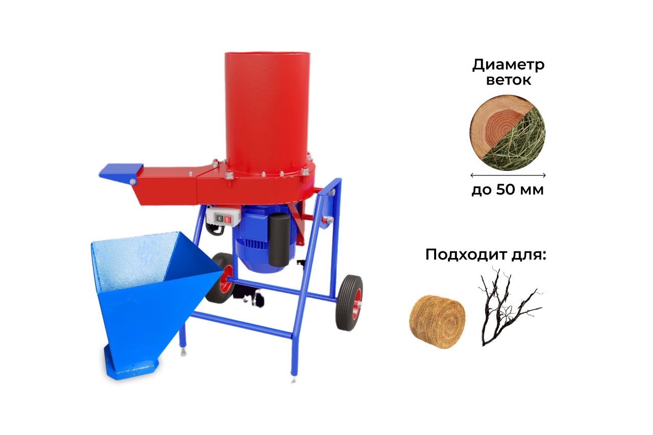 Кликните для увеличения изображения Садовый измельчитель DRAXTER 2в1 УТР-250 220V